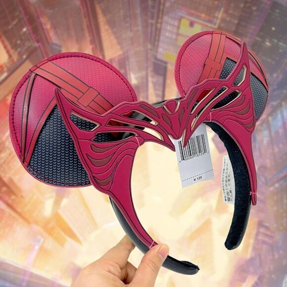 Halloween Mouse Ear Headbands Red Cosplay Hair Accessories for Women Girls